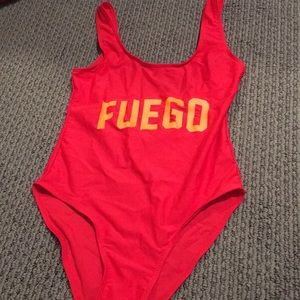 FUEGO🔥 Red One Piece Swimsuit